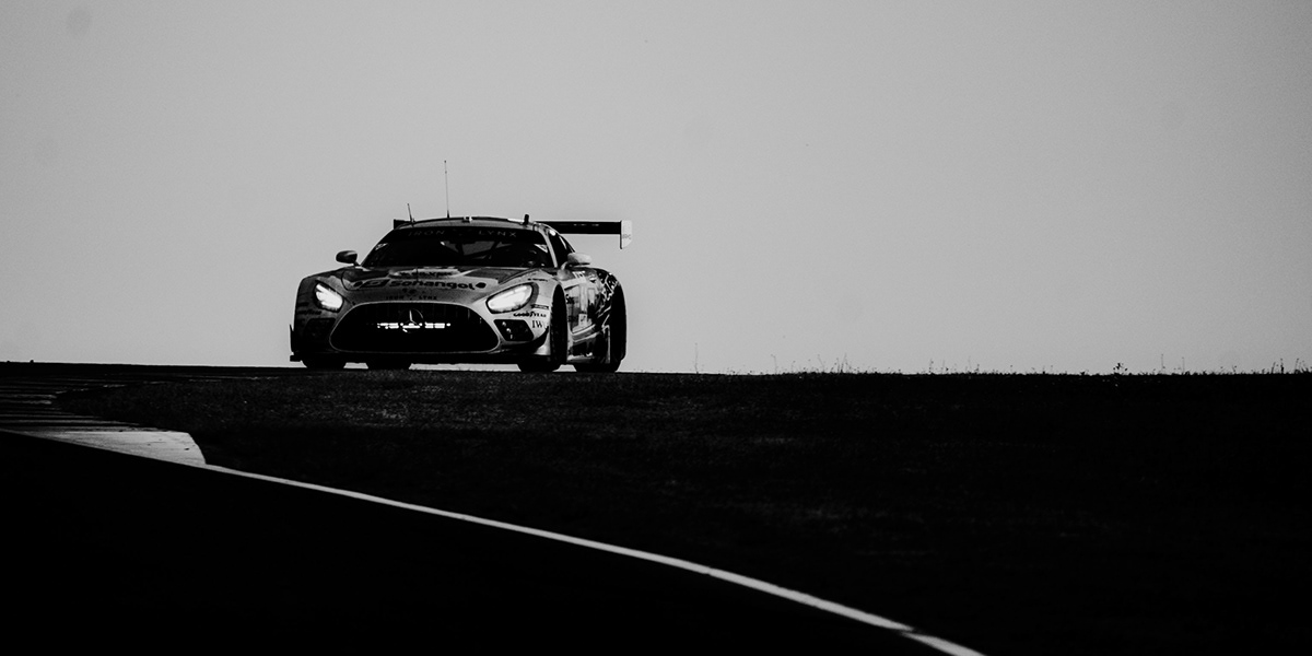 Racing car on track at Le Mans